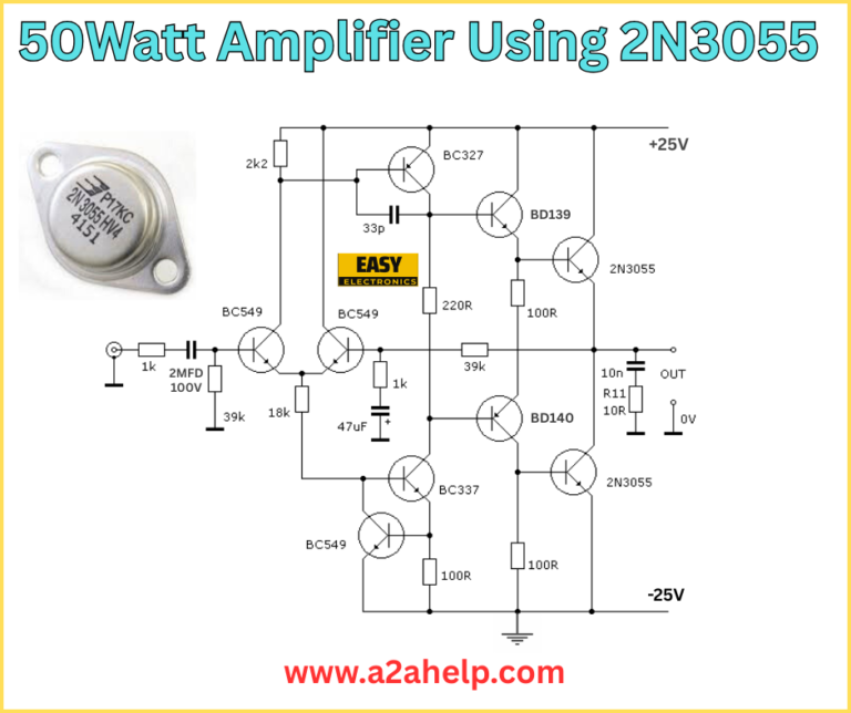 How To Build A 50W Amplifier Using 2N3055 A Complete Guide Easy How To Build A 50W Amplifier Using 2N3055 A Complete Guide Easy