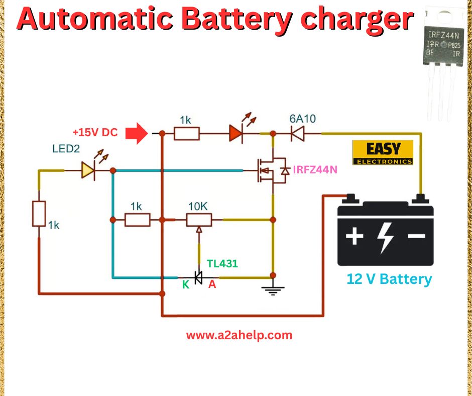 Automatic battery charger circuit