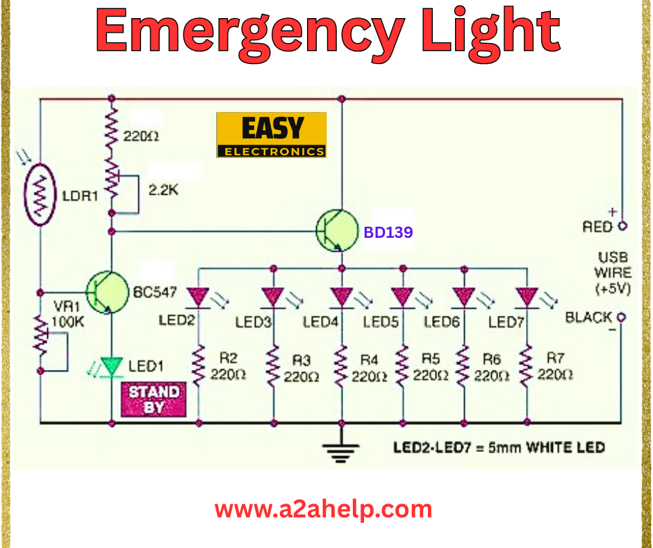 DIY Emergency Light Circuit
