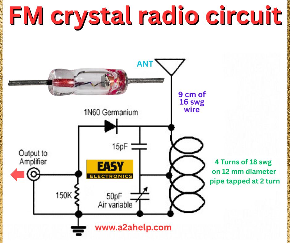 FM Crystal Radio Circuit