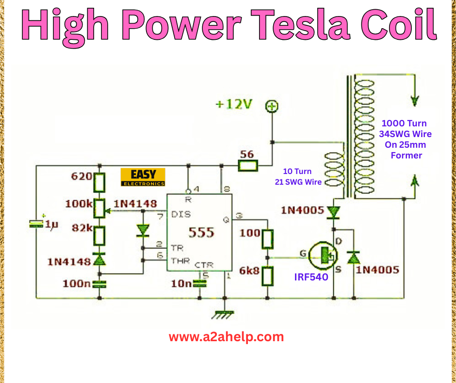 High power Tesla coil