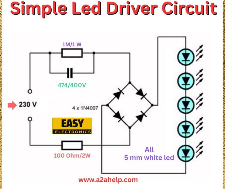 Simpledrive Circuit How to Build a Simple LED Driver Circuit: A Step-by-Step Guide for ...