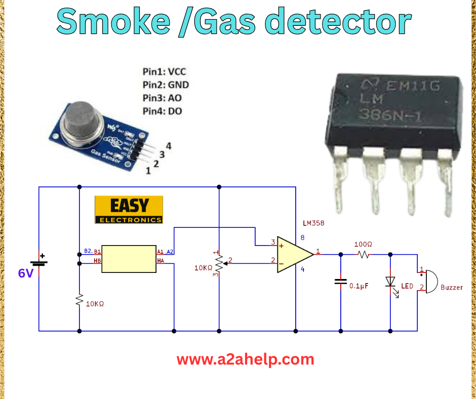 Smoke detector circuit