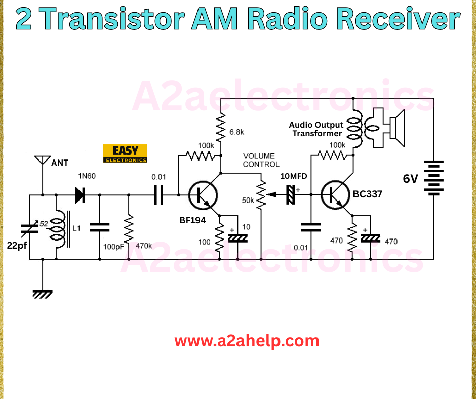 2 Transistor AM Radio Receiver