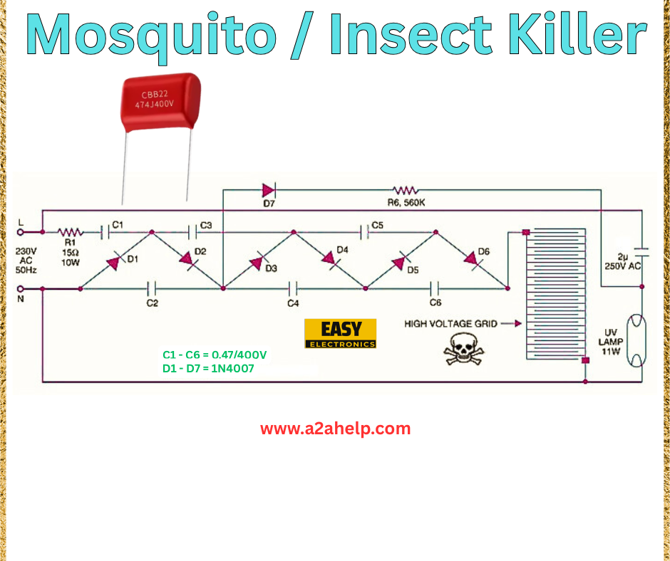 DIY Mosquito/Insect Killer Circuit