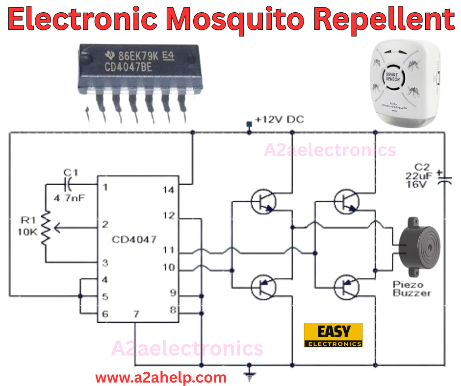 Electronic Mosquito Repellent Circuit