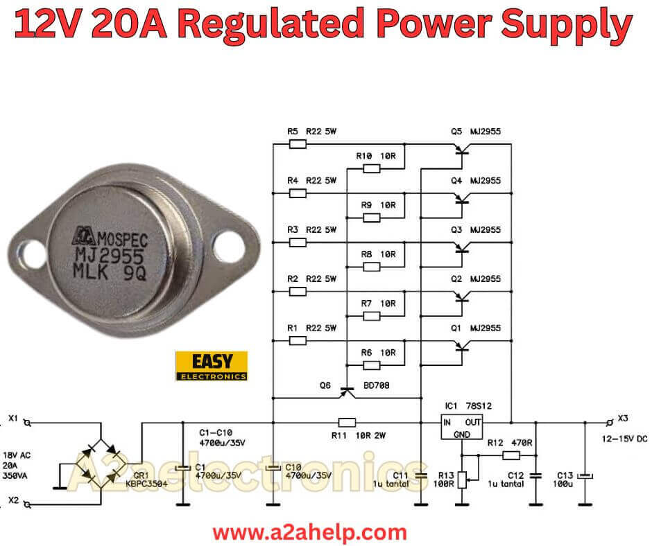 12V 20A Regulated Power Supply