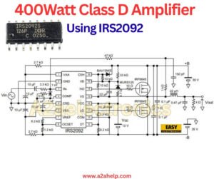 400W Class D Amplifier Using IRS2092: Analysis and Build Guide - Easy ...