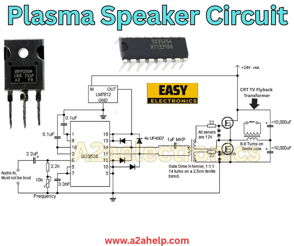Plasma Speaker Circuit with SG3525