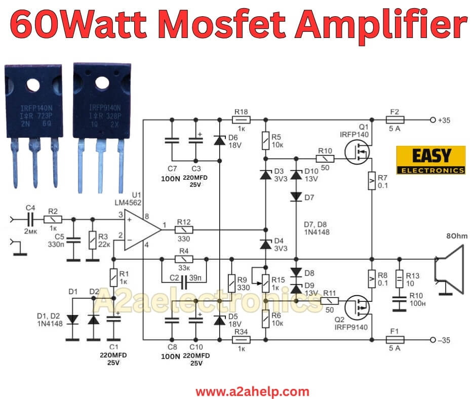 60W MOSFET Amplifier