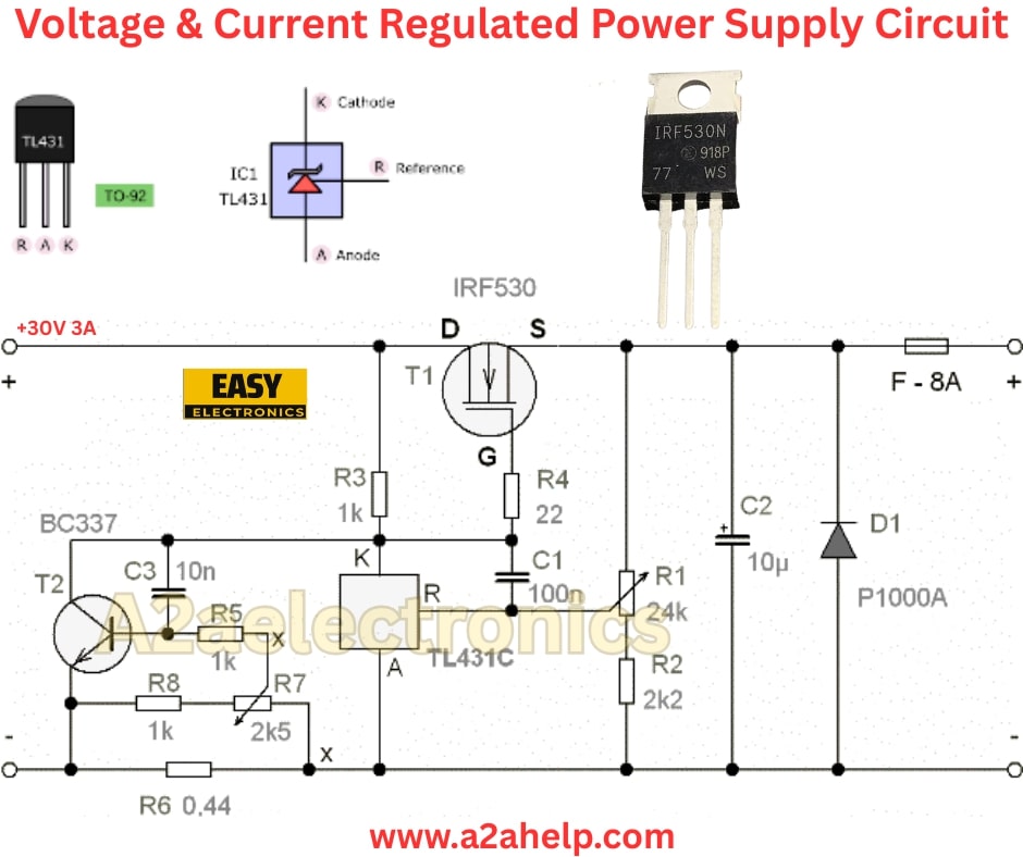 Voltage & Current Regulated Power Supply