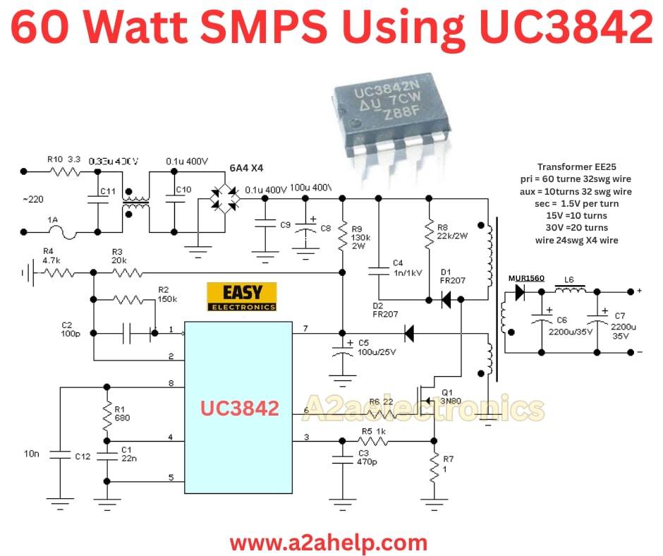 60 Watt SMPS Using UC3842
