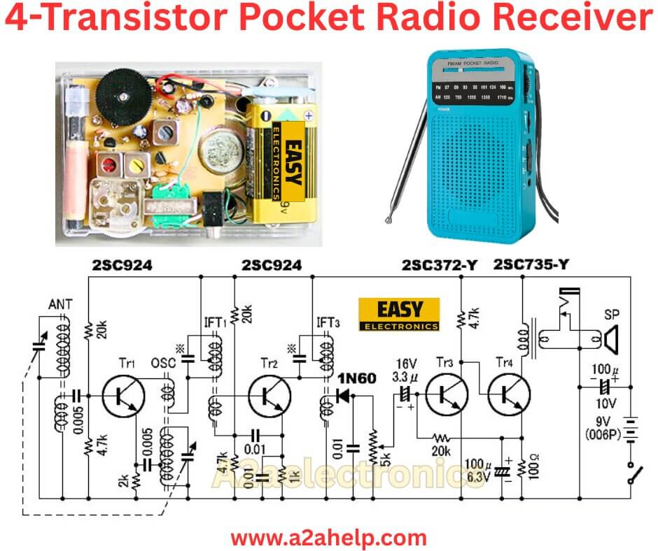 4-Transistor Pocket Radio Receiver 