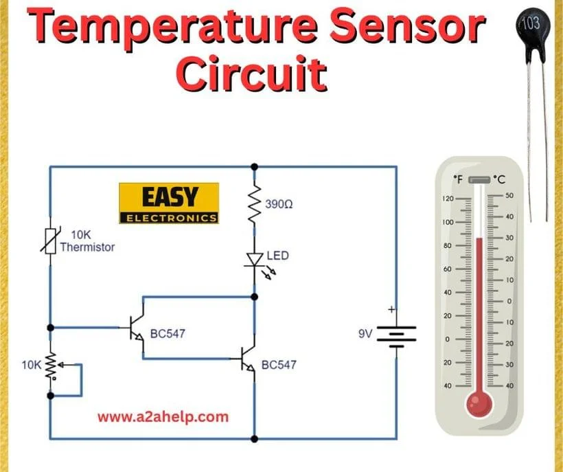 Temperature Sensor Circuit Archives - Easy Electronics