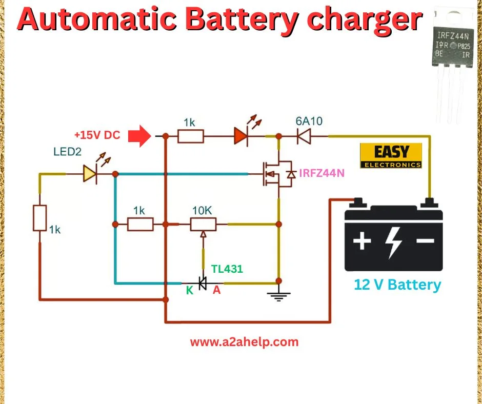 Automatic battery charger circuit