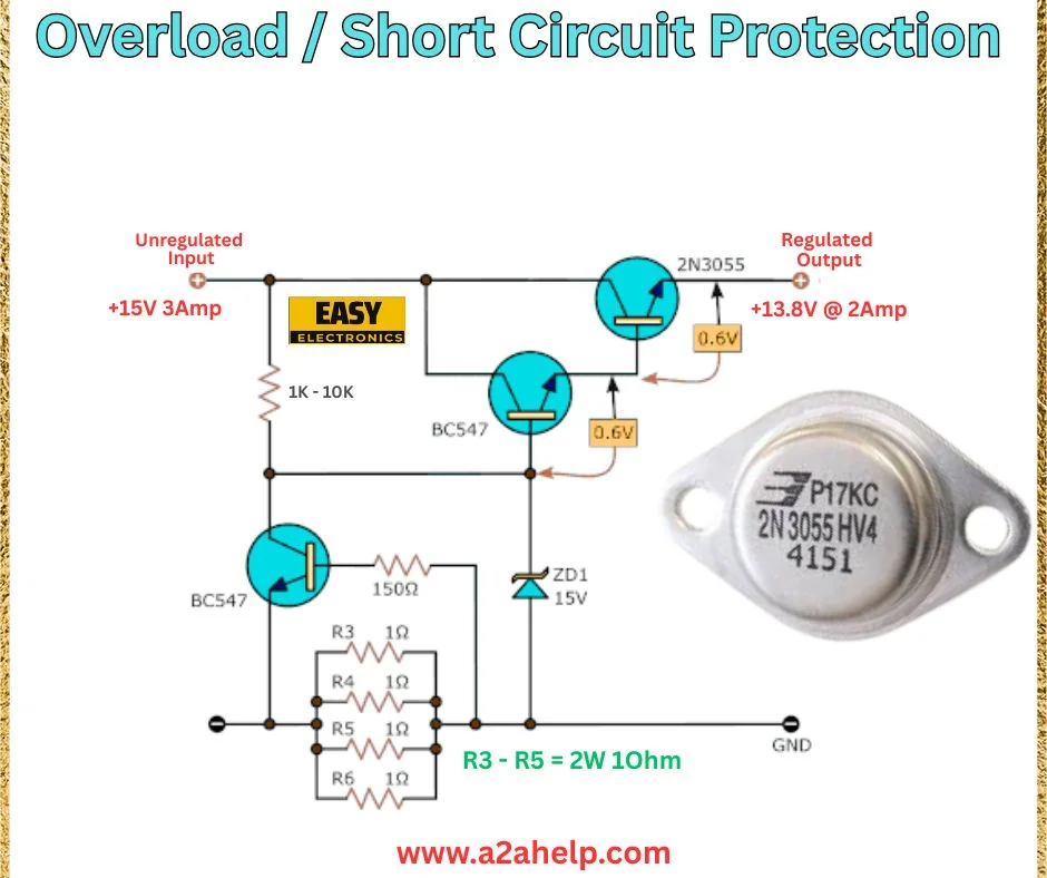 overload protection circuit, short circuit protection
