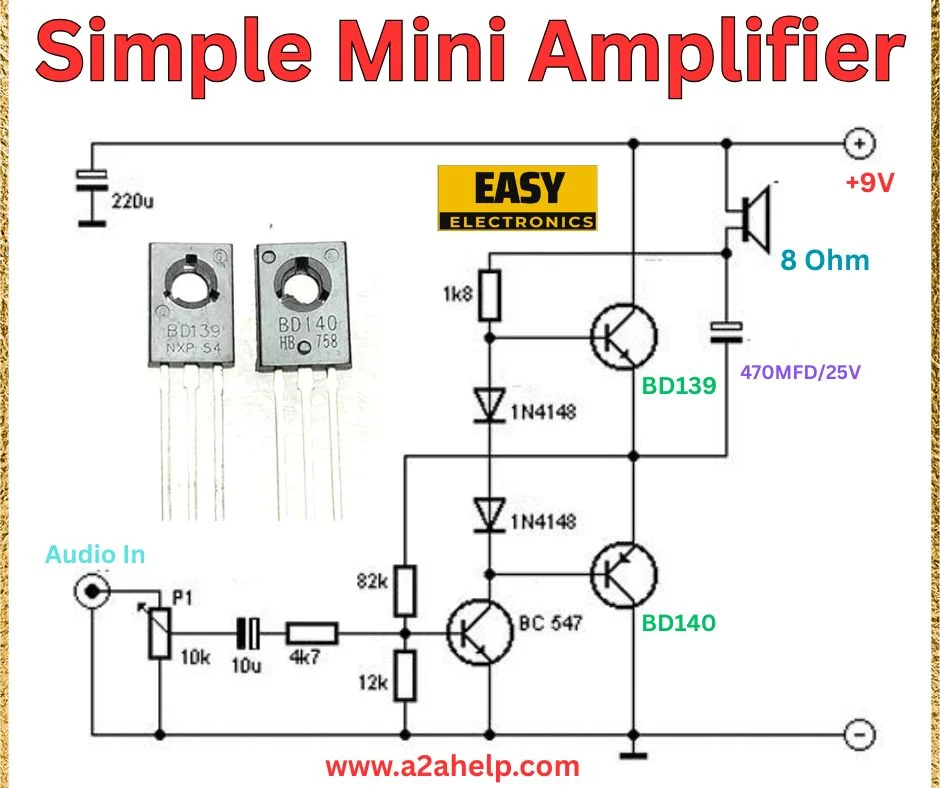 simple mini amplifier circuit
