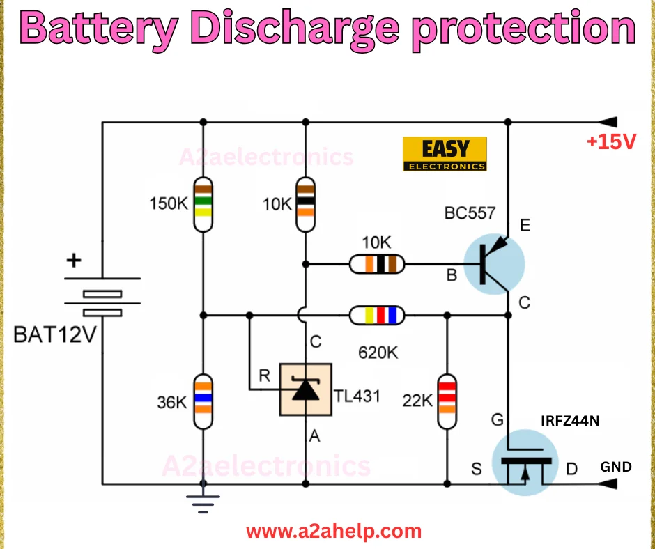 Battery discharge protection circuit