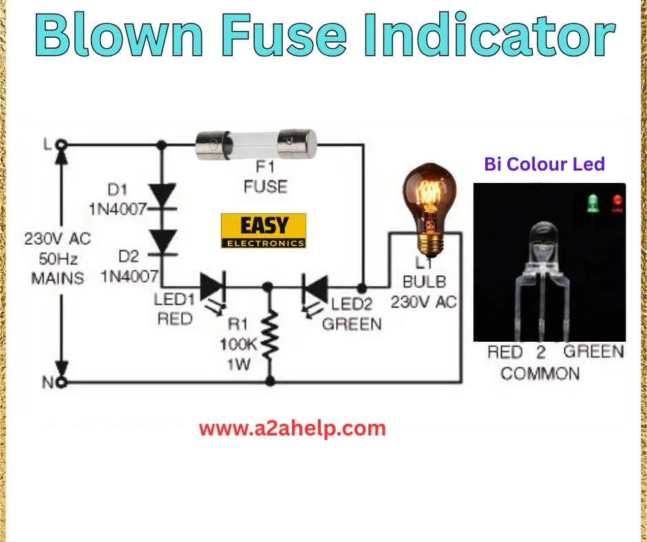 Blown Fuse Indicator Circuit