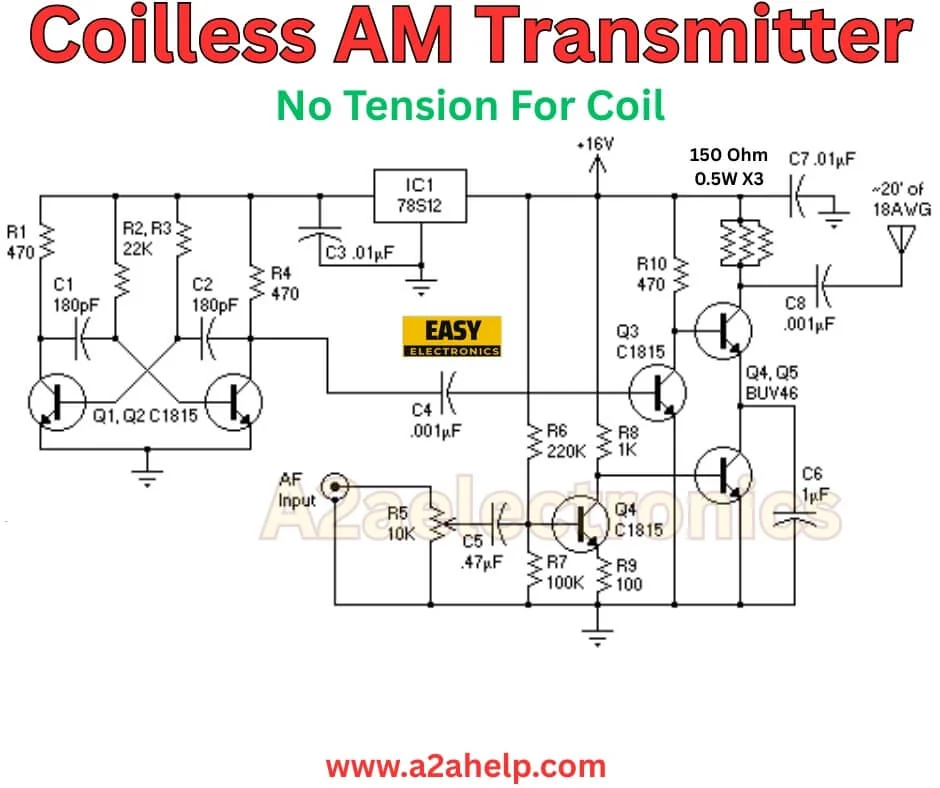 DIY Coilless AM Transmitter